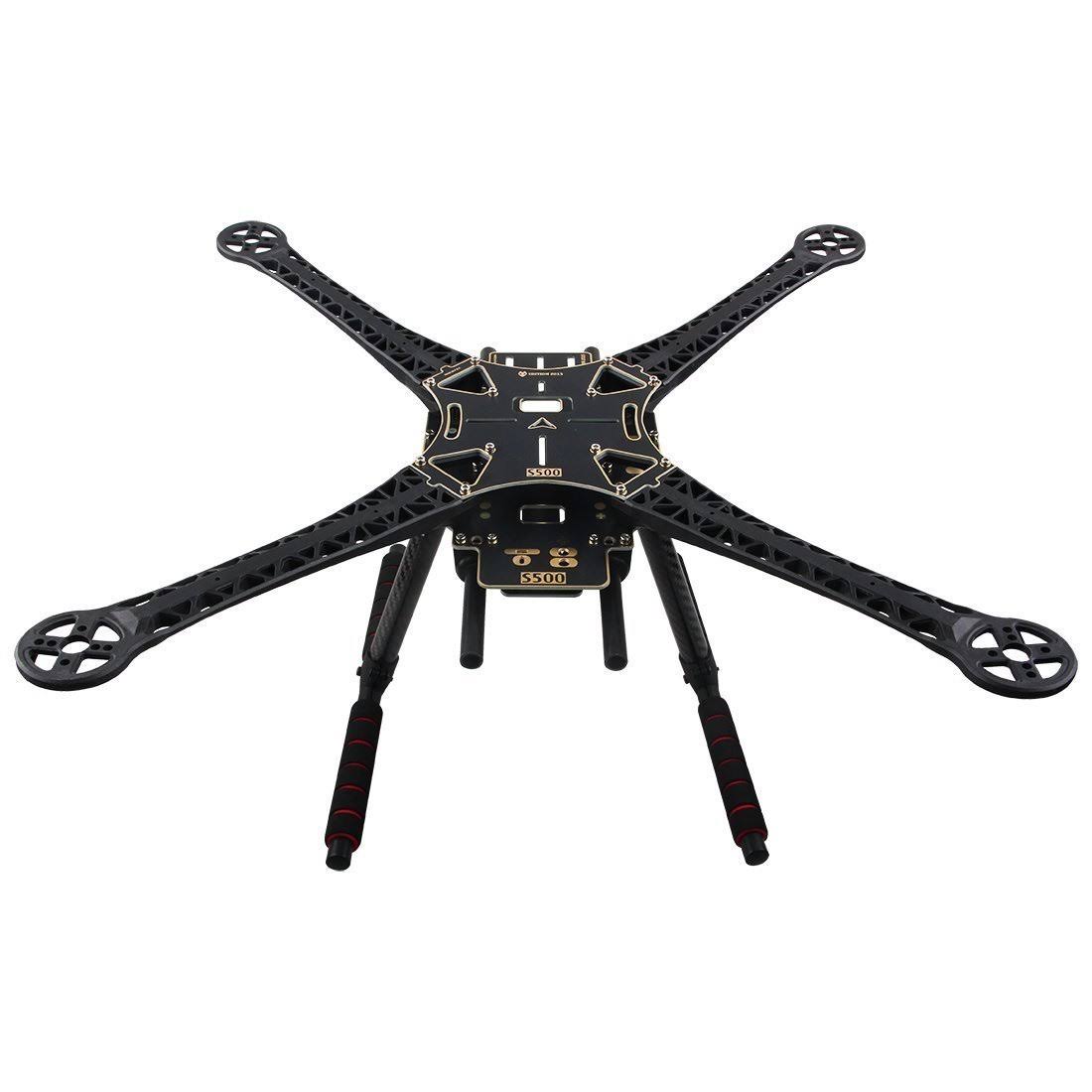 Quadcopter Fuselage Frame Kit PCB Version with Carbon Fiber Landing Gear Skid U498292