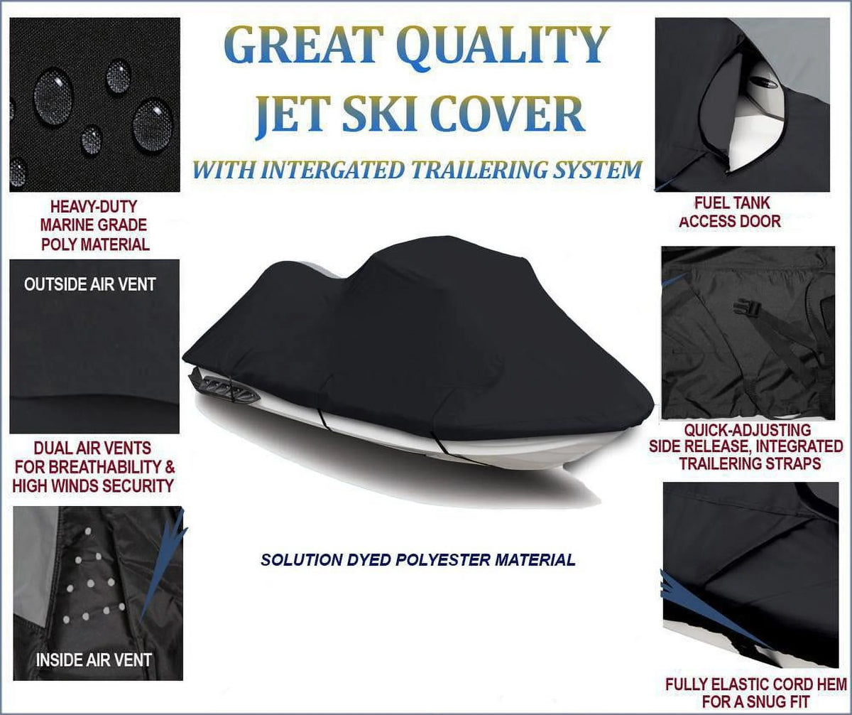 BLACK 600 Denier JetSki Cover L512710