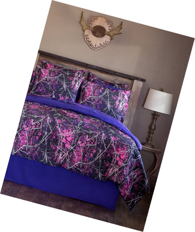 Queen 4 Piece Camo Comforter Bedding Set Z1057