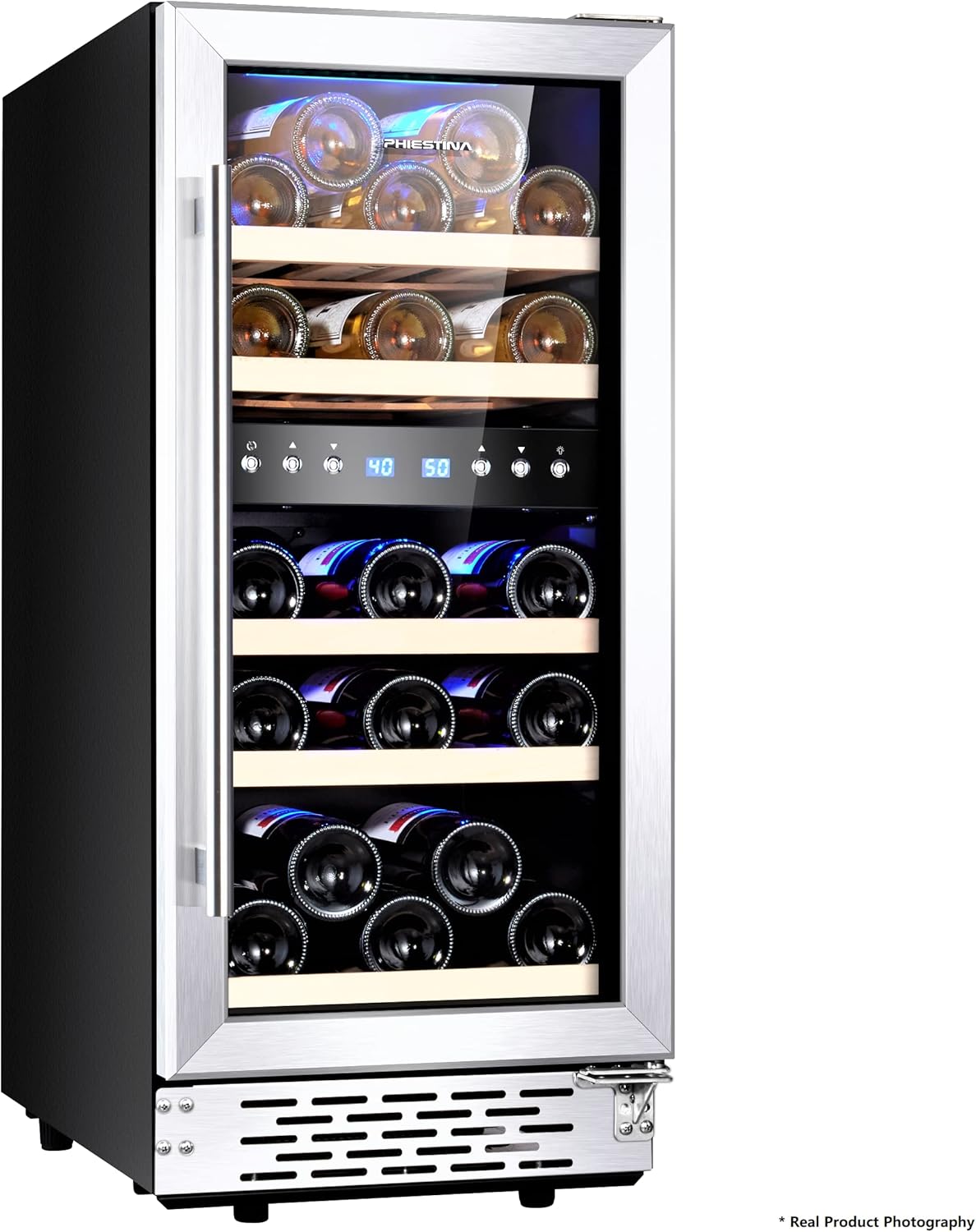 15 Inch Dual Zone Wine Cooler Refrigerator X513869