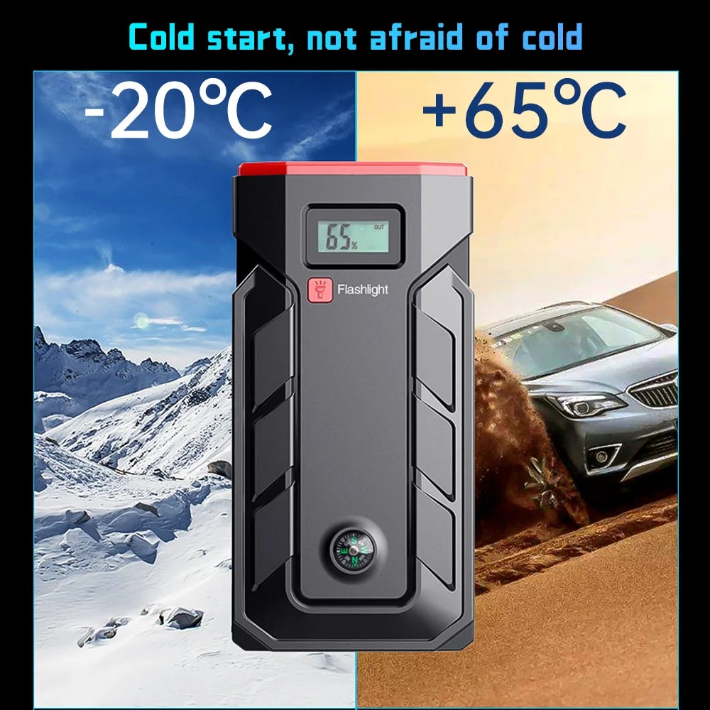 600A Portable Car Battery Jump Starter with Smart Jumper Cables V335536