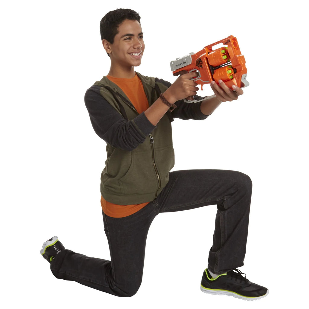 Nerf Zombie Strike Toy Blaster with 2 Flipping Drums and 12 Elite Darts Q45179