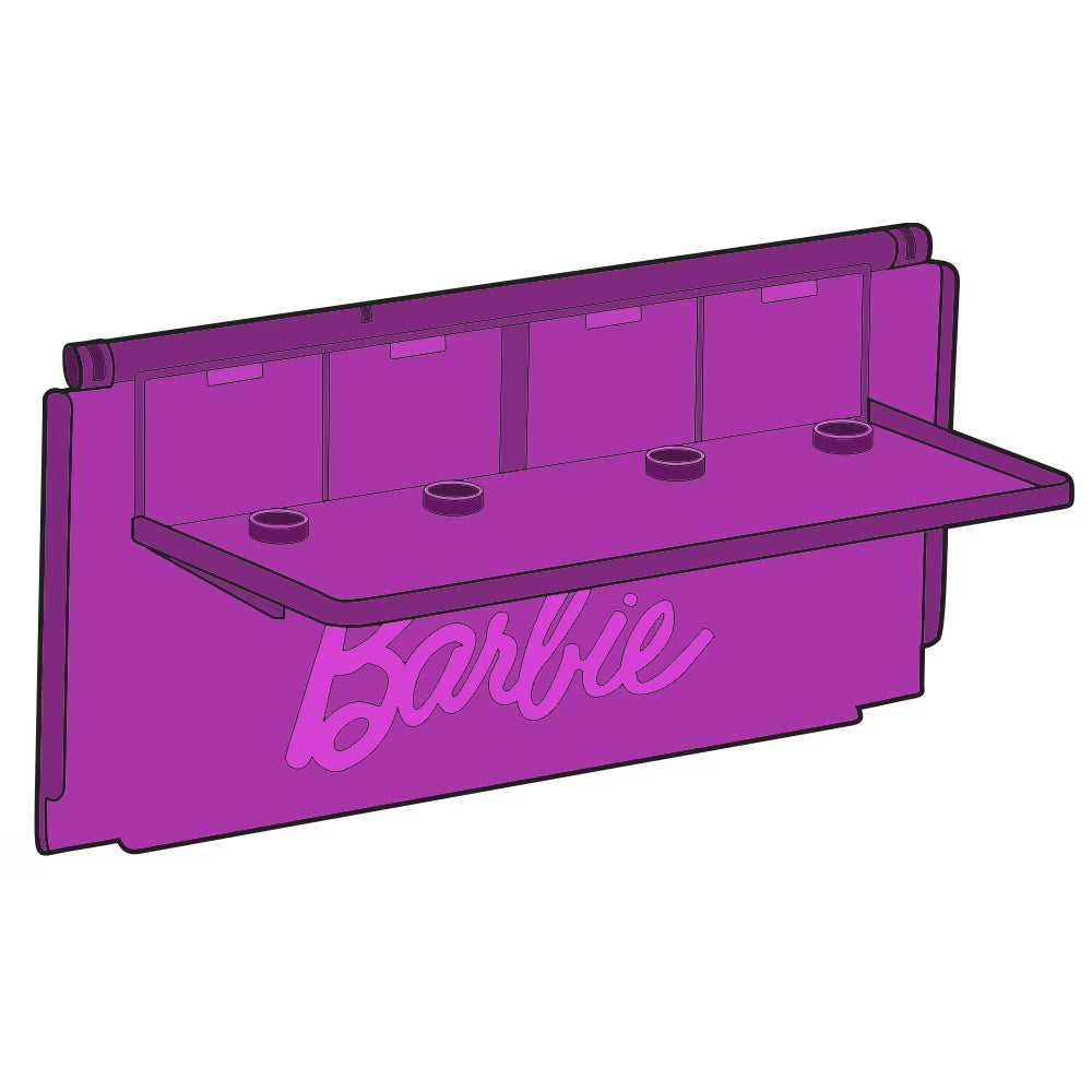 Purple Table / Bar Replacement Part for Doll Foodtruck Playset W255
