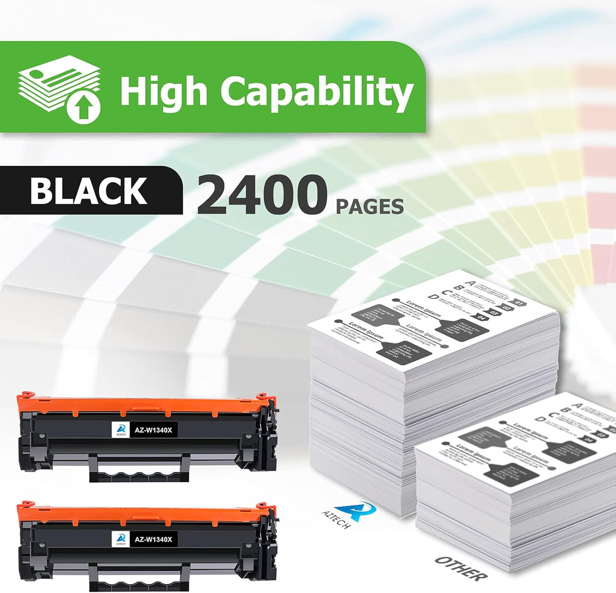 Black Toner Cartridge 2-Pack V8223