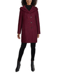 Purple Wool-Blend Coat B920