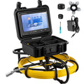 Sewer Camera 150ft/45.6m with 9 in Color LCD Monitor, IP68 Waterproof Pipe Camera J56086