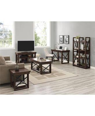 Espresso Wood Veneer Bookcase F84271
