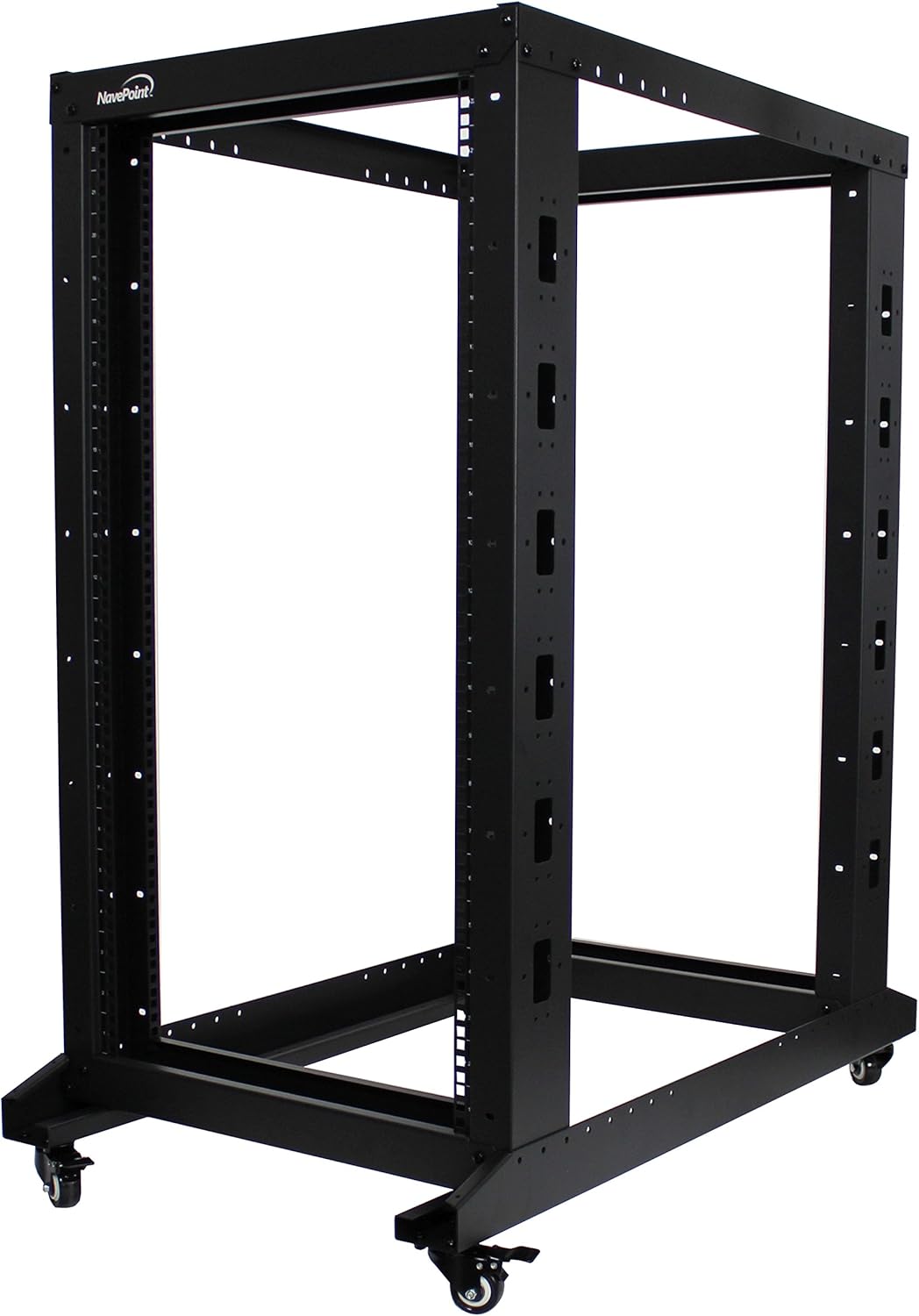 22U 4-Post Open Frame Server Rack Black Z943070