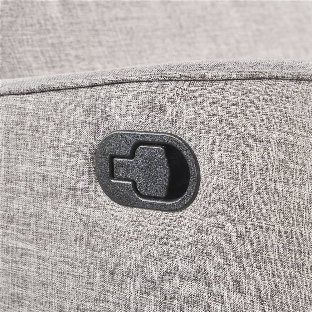 Light Gray Tweed Loveseat Recliner A38329