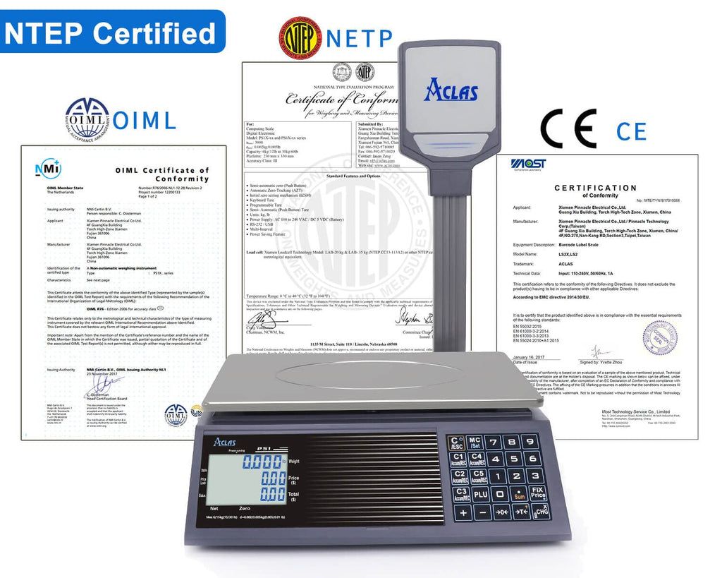 Price Computing Scale 30lb 0.01lb LCD Dual Screen Displays W240