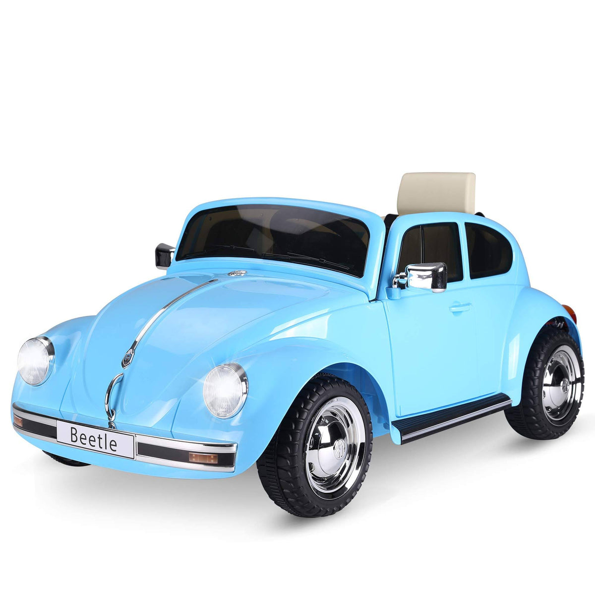 Blue Volkswagen Beetle Electric Kids Ride-On Car 6V Battery Powered Toy with Remote Control E375588