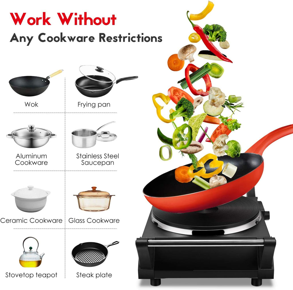 1200W Infrared Ceramic Single Burner Portable Electric Stove J196004