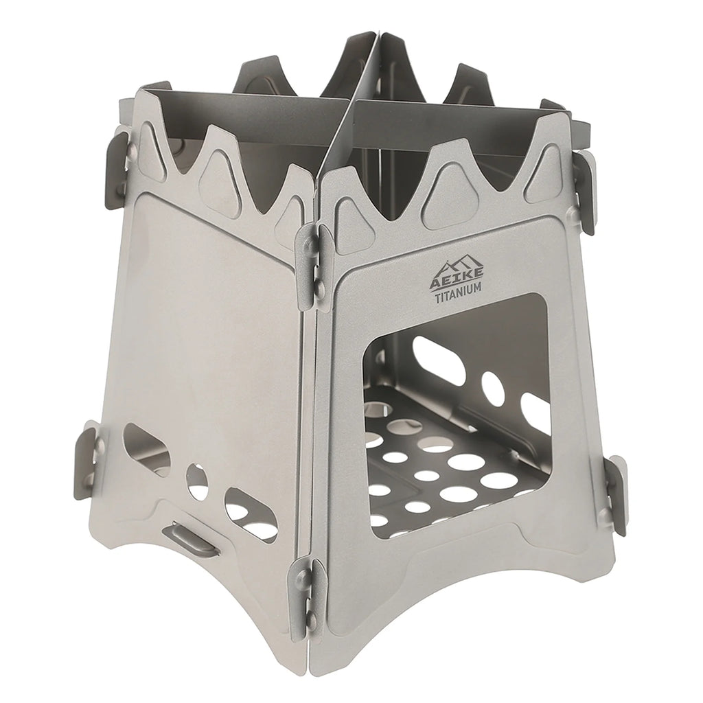 Titanium Wood Burning Backpacking Stove for Cooking V74083