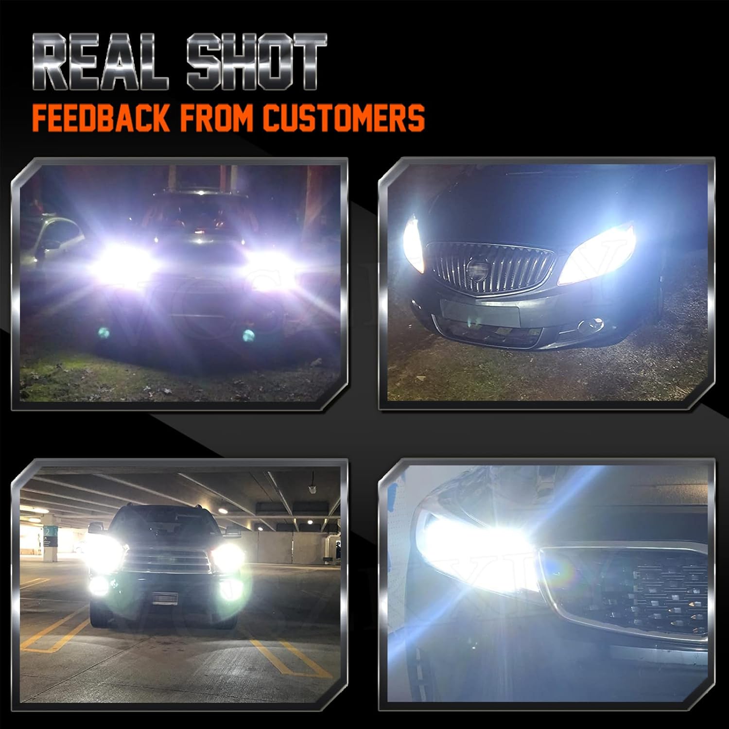 6000K LED Headlight Bulbs Combo 6 Pack V481