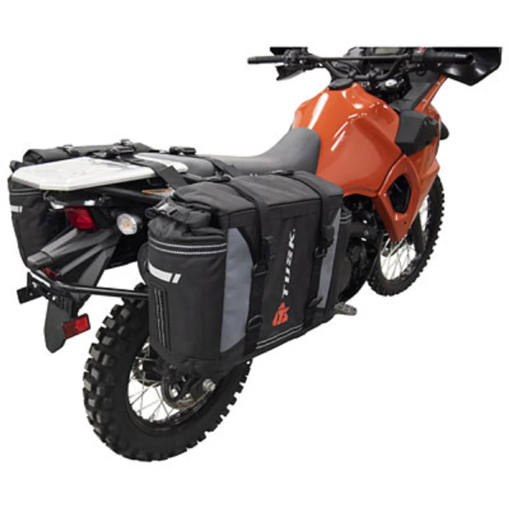 Pannier Racks With Olympus Pannier Bags Compatible With Kawasaki KLR650 Traveler ABS 2022-2023 B100296