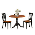 3 Pcs Dining Set with 2 Wooden Chairs S286746