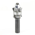 Carbide Tipped Double Bevel Trim Cutter Assembly 15 Deg x 1 inch Dia x 1/4 x 1/2 Shank with Center Ball Bearing A221