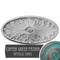 Madrid Ceiling Medallion, Hand-Painted Copper Green Patina L9753