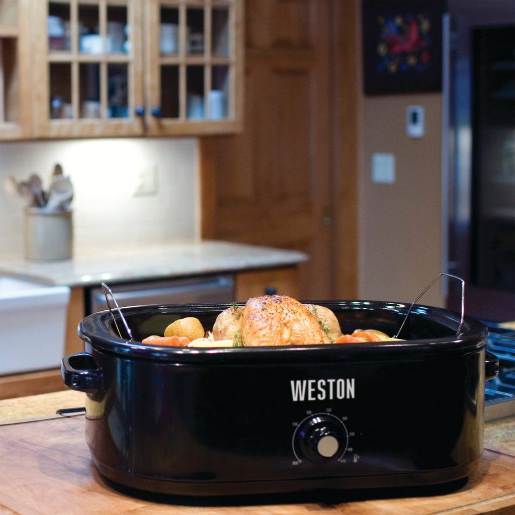 Black 18 qt Roaster C9372