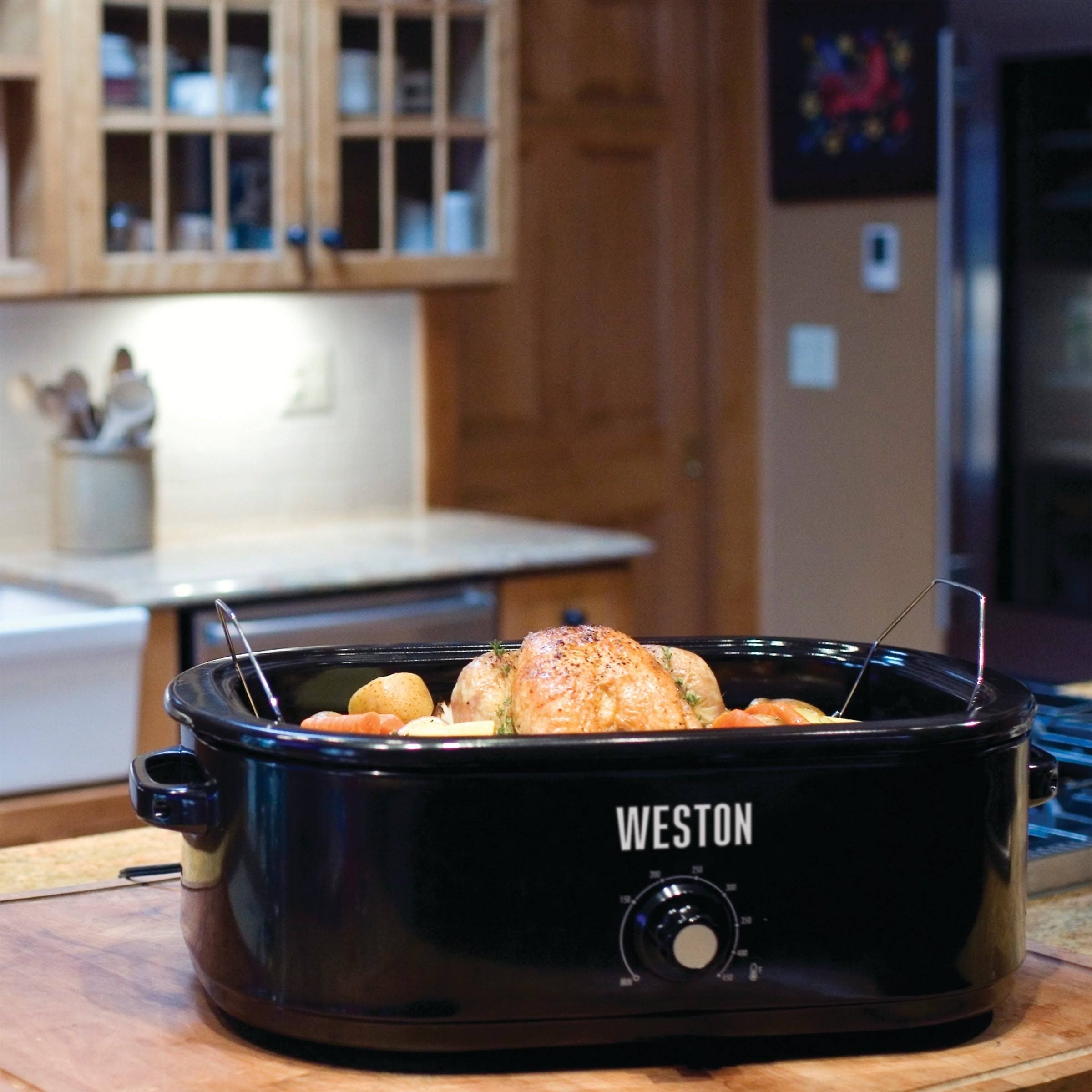 Black 18 qt Roaster C9372