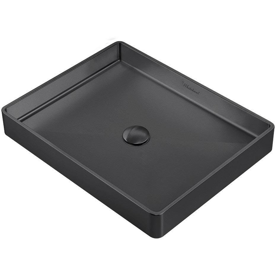 Rectangular Above Mount Basin Set with Center Drain R8407
