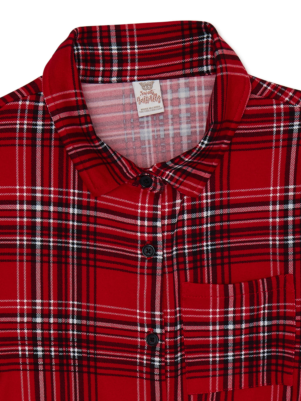 Plaid Shirt Dress with Belt L14832