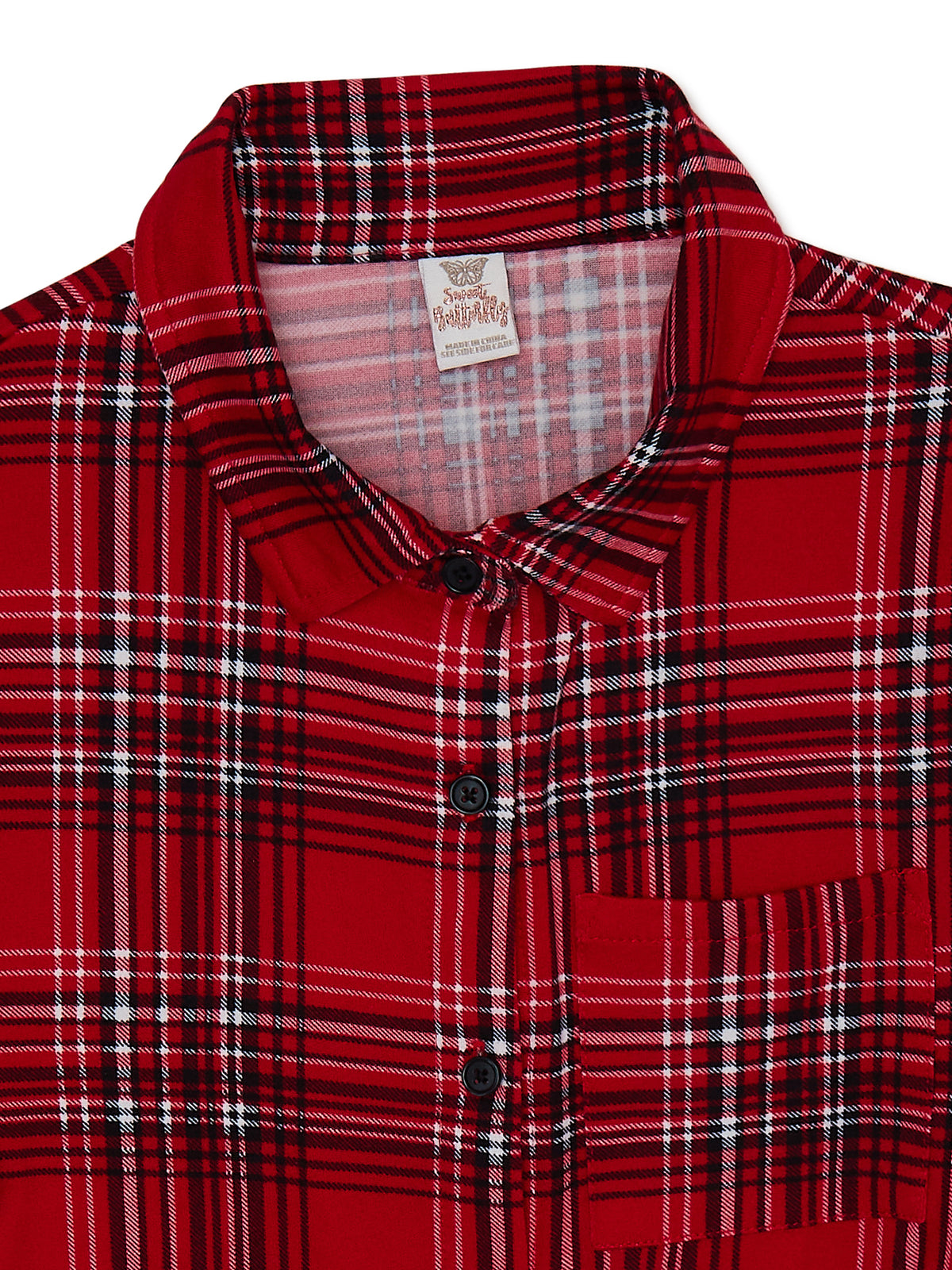 Plaid Shirt Dress with Belt L14832