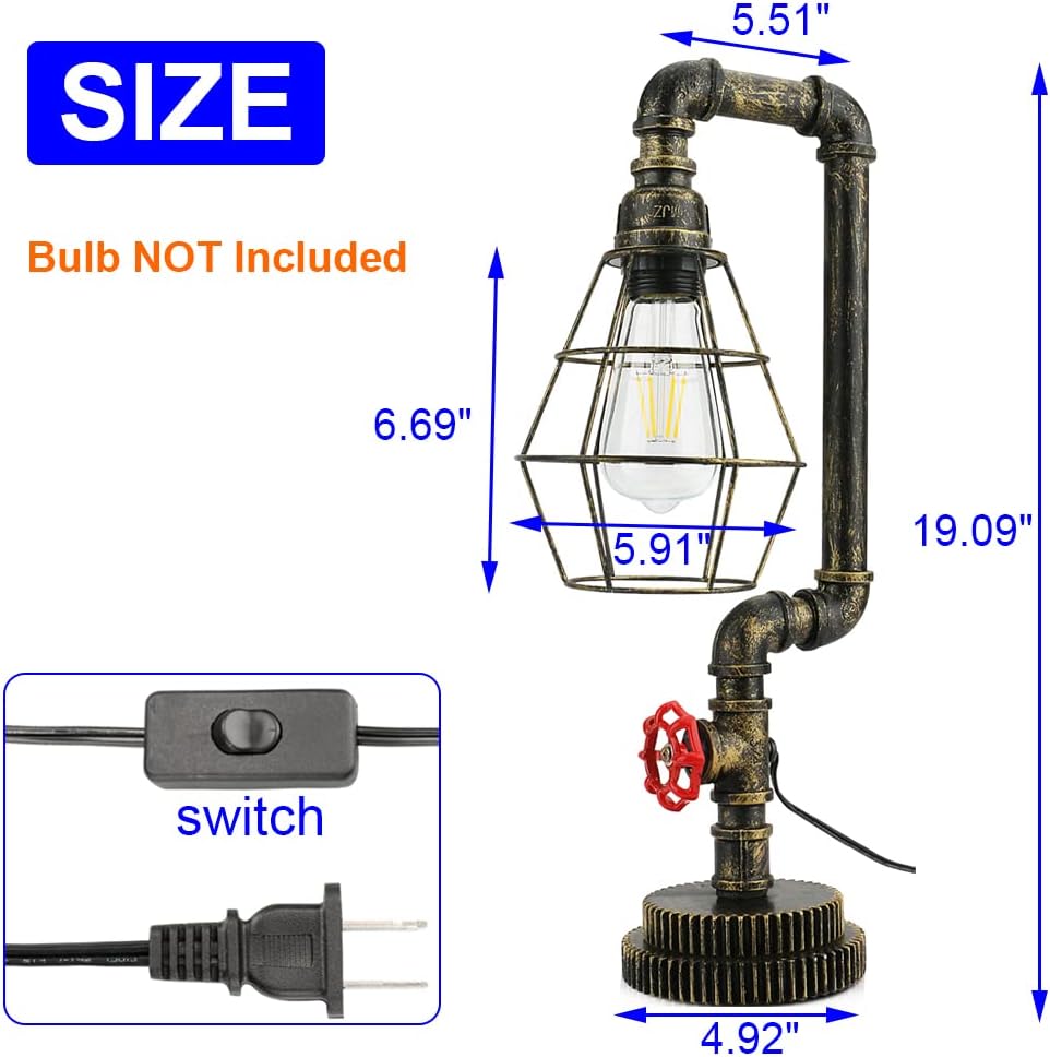 Vintage Industrial Desk Lamp M1256