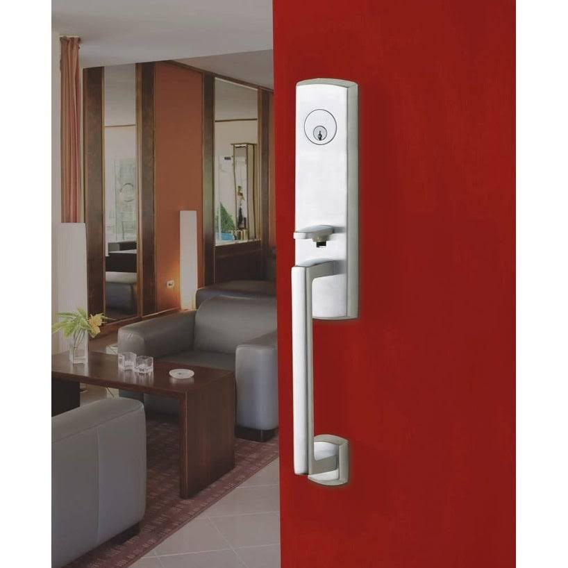 Left Handed Keyed Entry Handleset Satin Nickel F935836