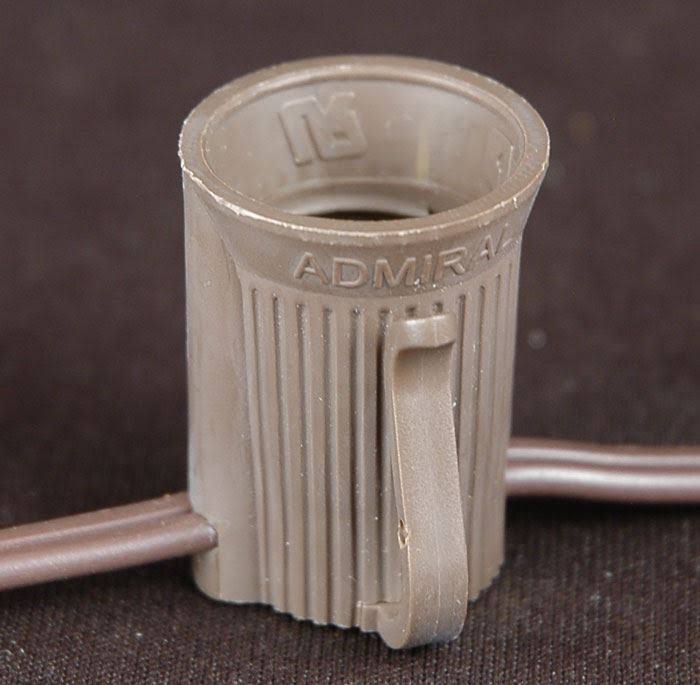 C7 Christmas Stringer Bulk Reel, Brown Wire, 12x22 Spacing, Candelabra Base C592864