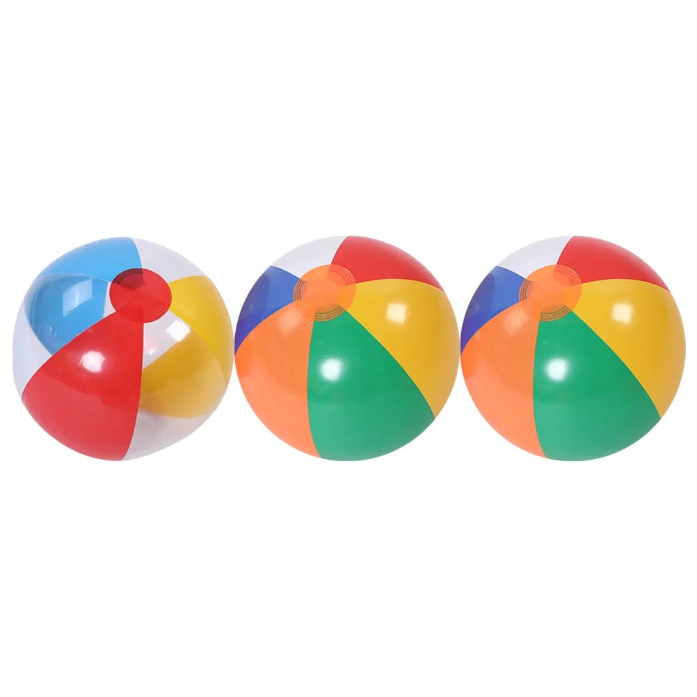 3Pcs Inflatable Beach Ball Pool Water Toy O29344