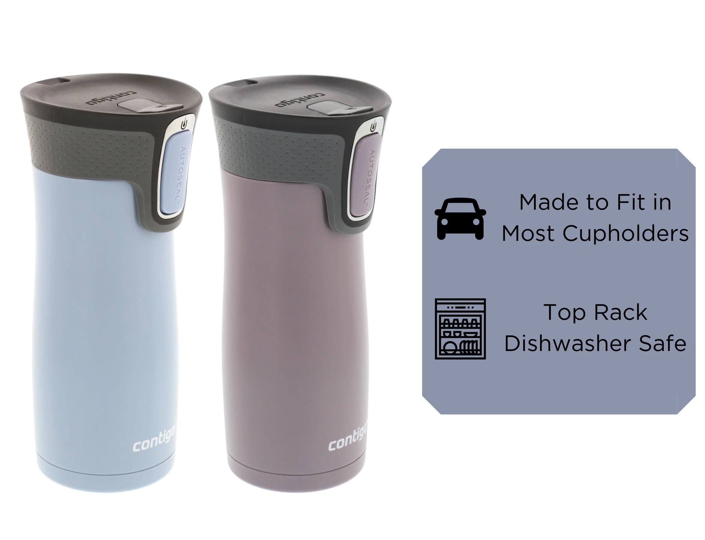 16 oz Autoseal Travel Mug 2 Pack F5046