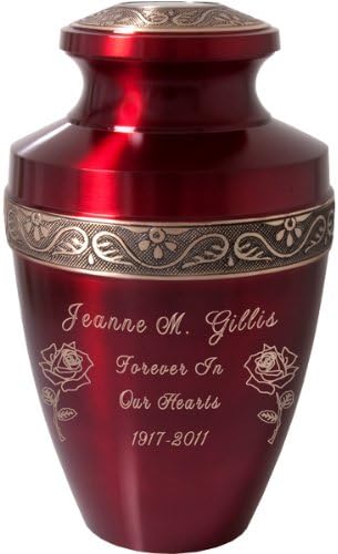 Scarlet Brass Cremation Urn K236034