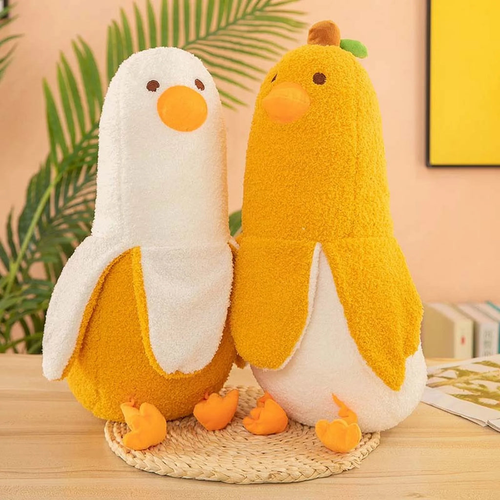 Banana Duck Plush Toy Stuffed Animal Doll Pillow I6098