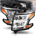 Chrome Projector Headlights Set with Bulbs K457