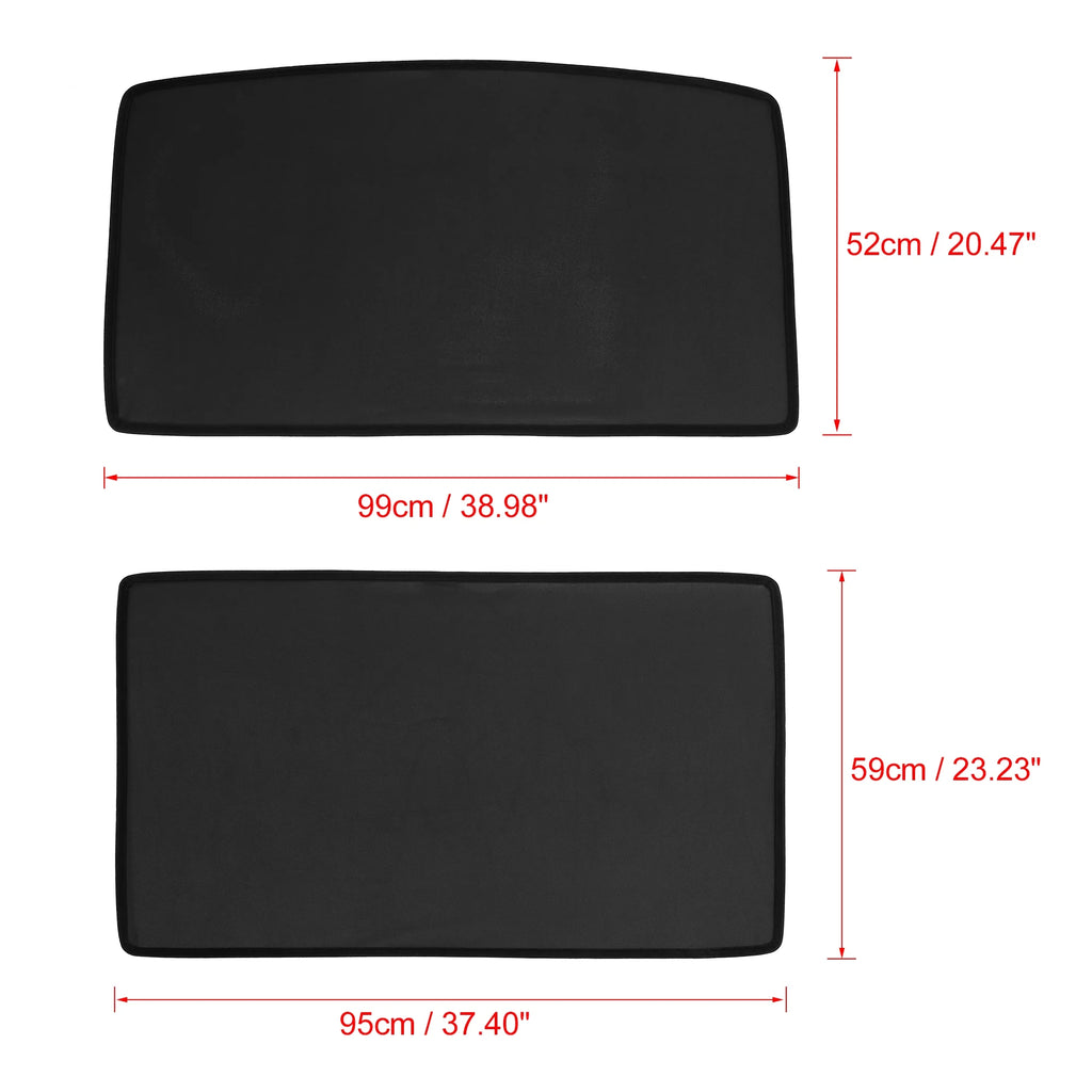2 Pcs Glass Roof Sunroof Shade Cover B7113