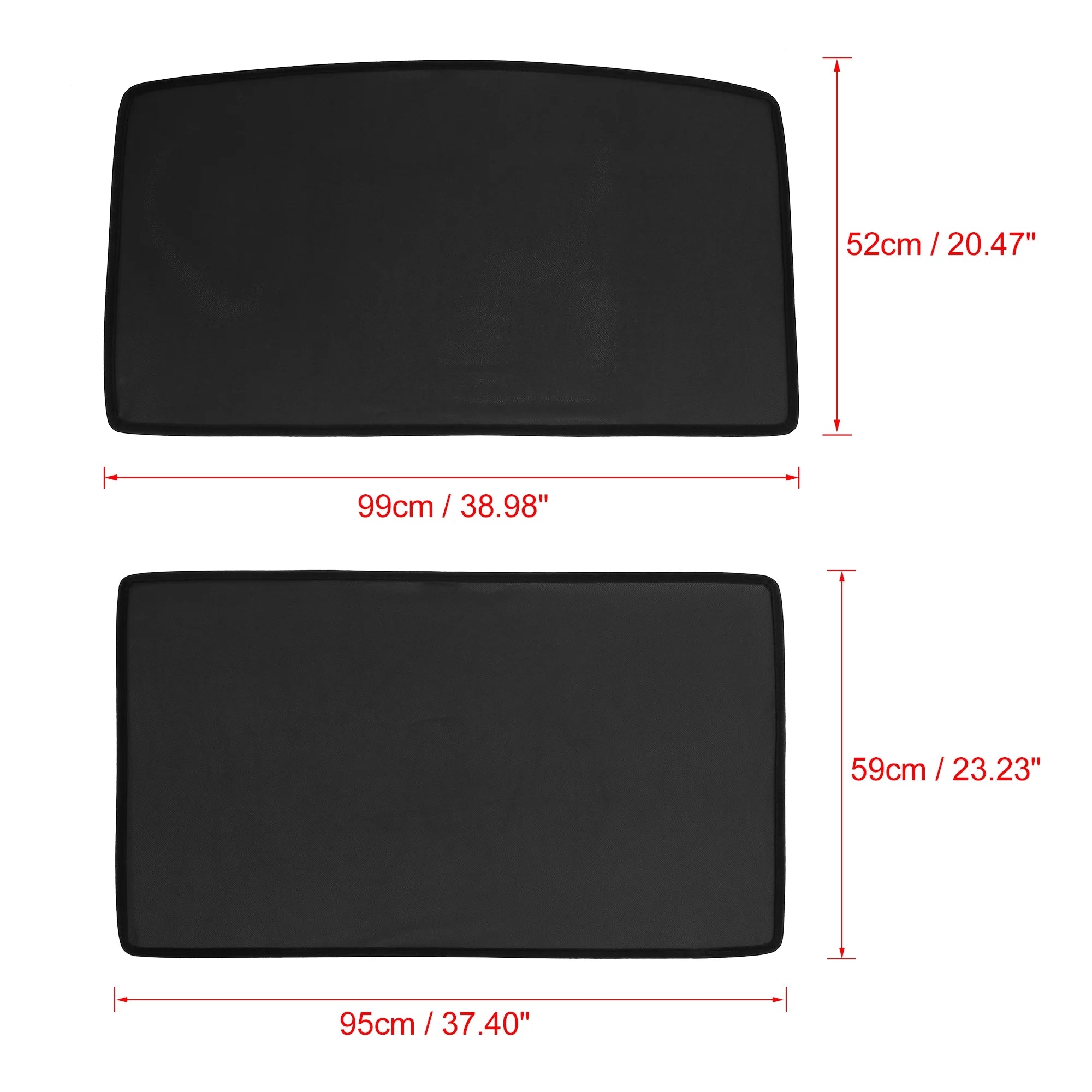 2 Pcs Glass Roof Sunroof Shade Cover B7113