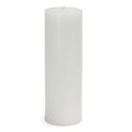 White Unscented Paraffin Pillar Candle K436