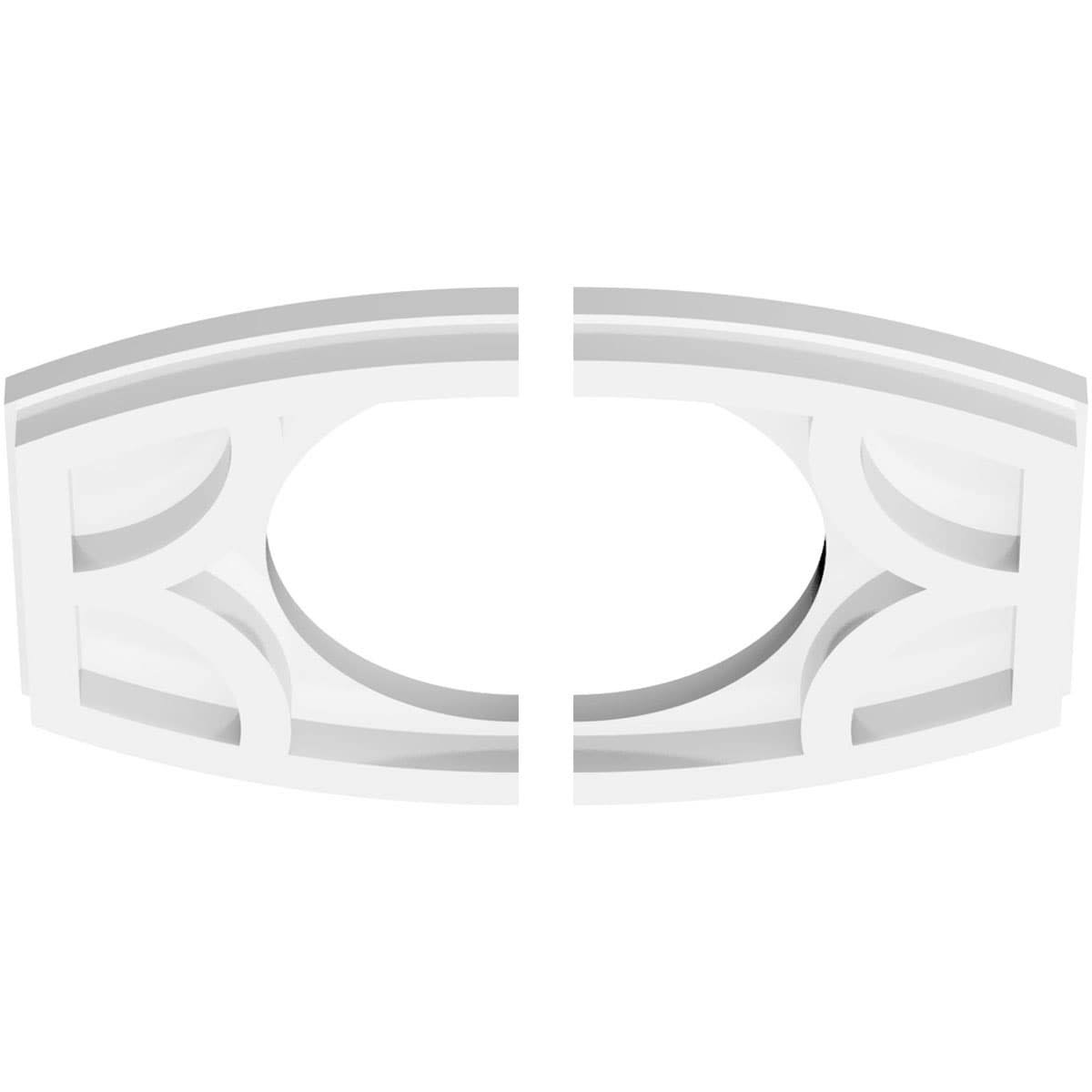 Contemporary PVC Ceiling Medallion Two Piece G940615