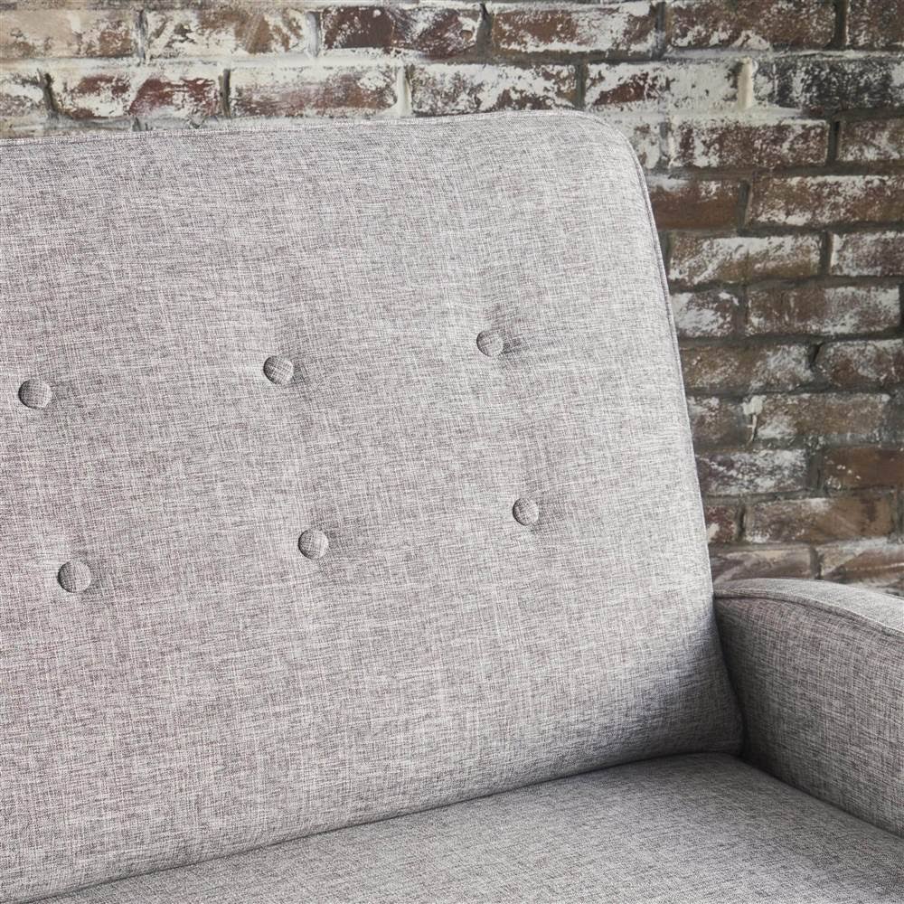Light Gray Tweed Loveseat Recliner A38329