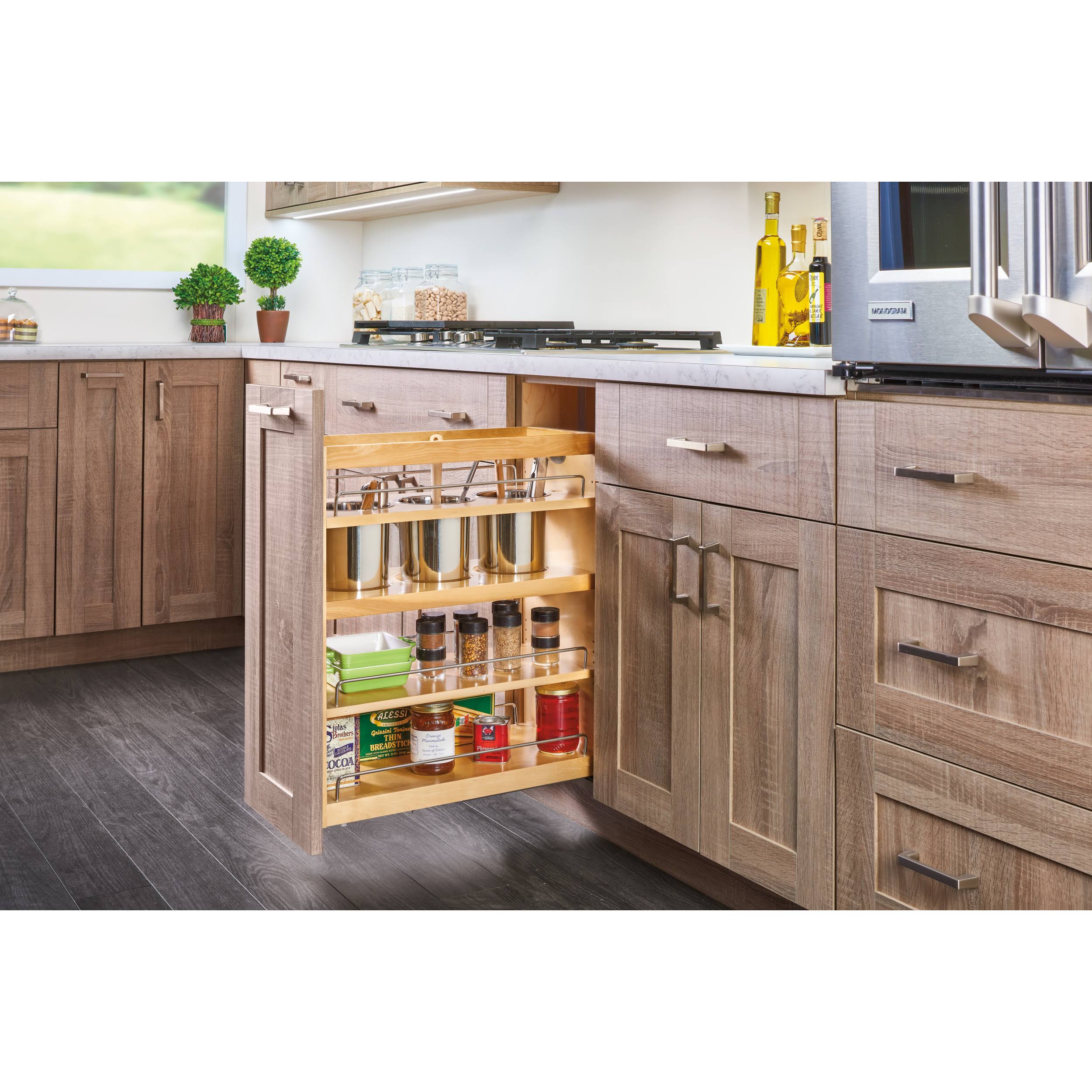 6.25 in Base Cabinet Organizer with 3 Utensil Bins W17865