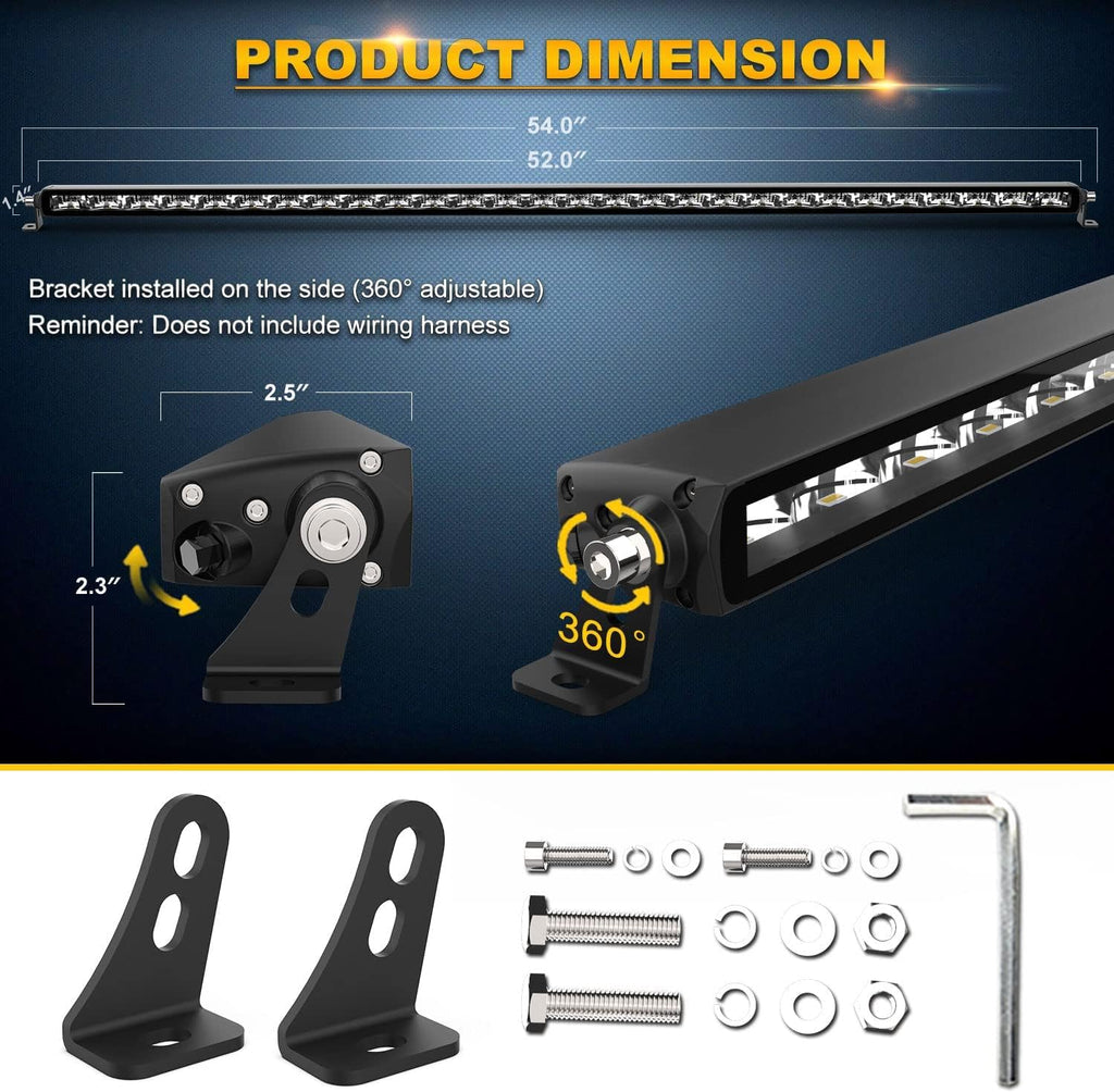 52Inch LED Light Bar with Spot Flood Combo Beam K976442