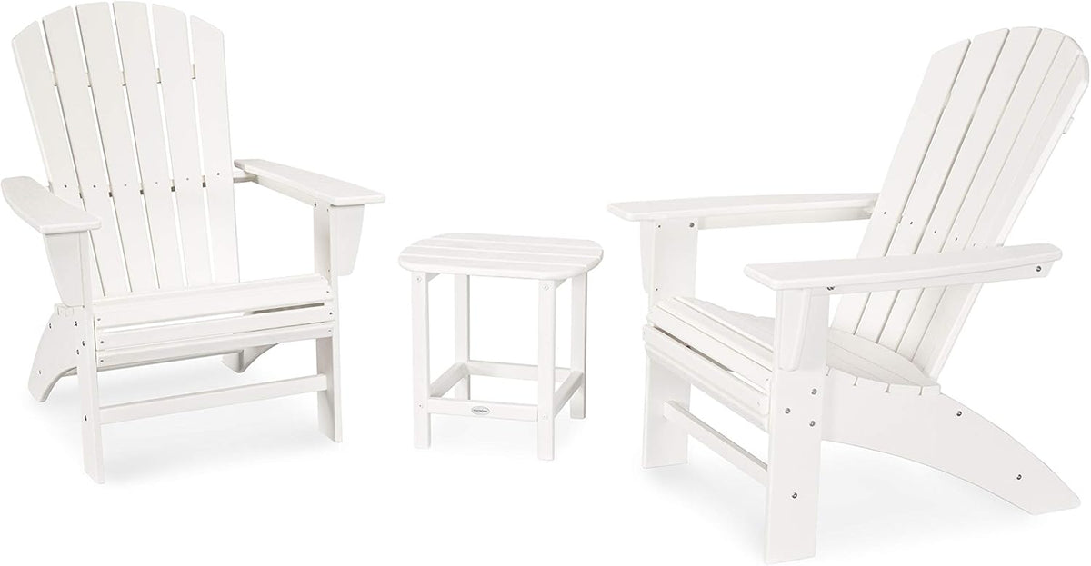 3-Piece Curveback Adirondack Chair Set with Side Table T5330