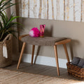 Light Brown Upholstered Bench T83832