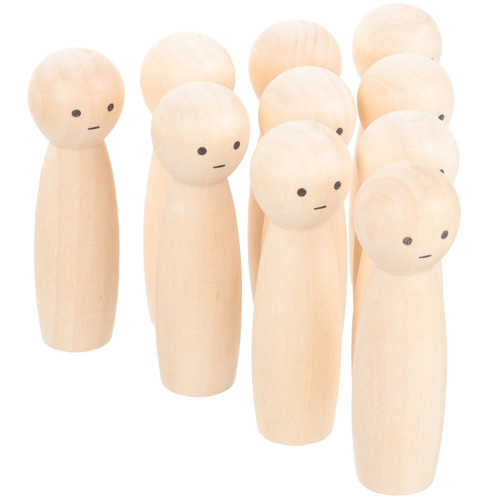 Unfinished Wood Doll Blank for Painting J9410