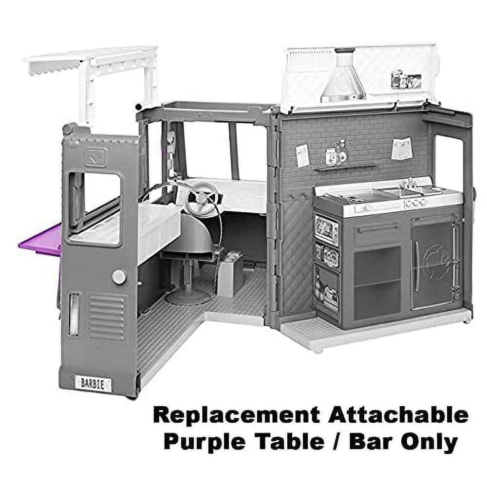 Purple Table / Bar Replacement Part for Doll Foodtruck Playset W255