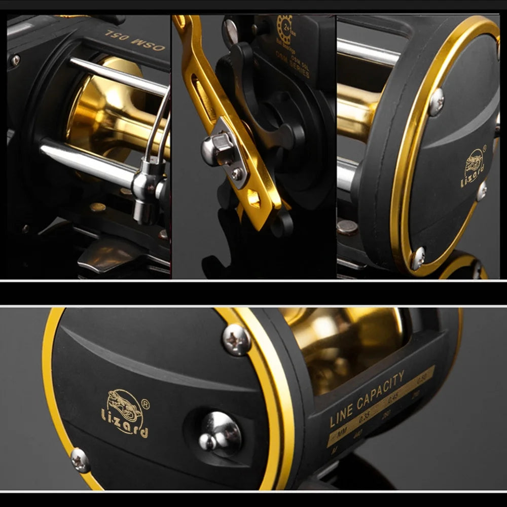 Metal Reinforced Base Trolling Fishing Reel G70560