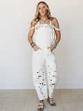 Chasing Violets Overalls - Cream