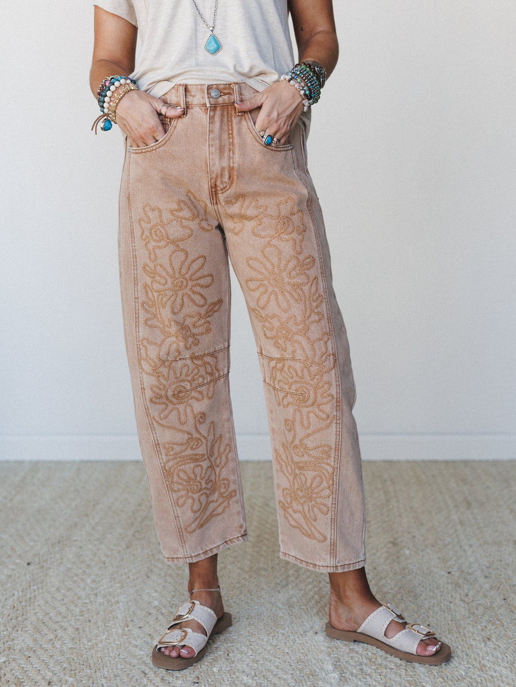 Groove Bloom Pants  - Rust