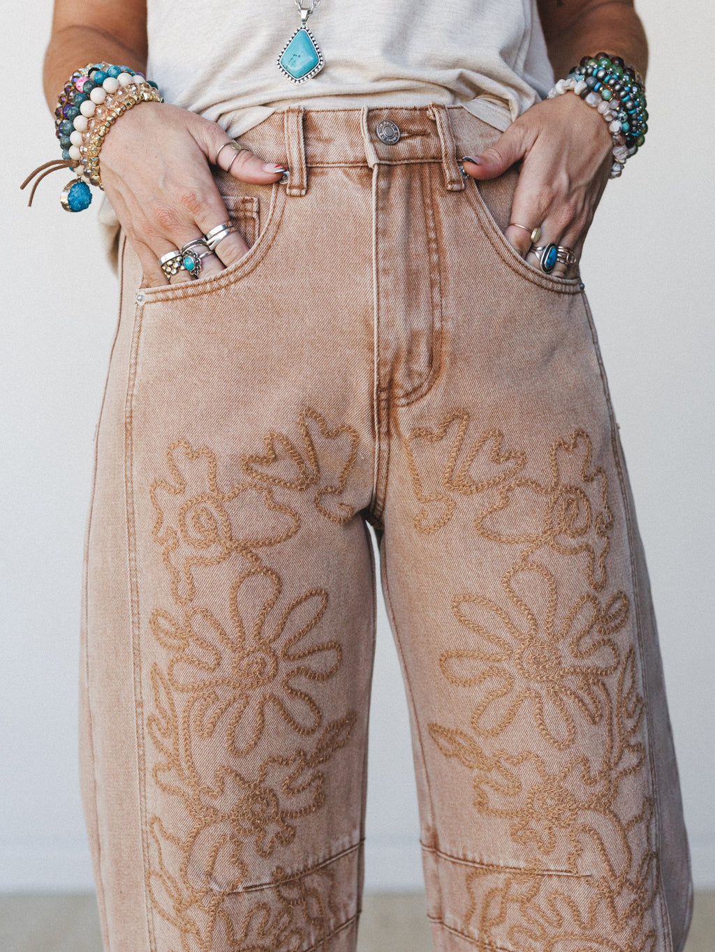 Groove Bloom Pants  - Rust